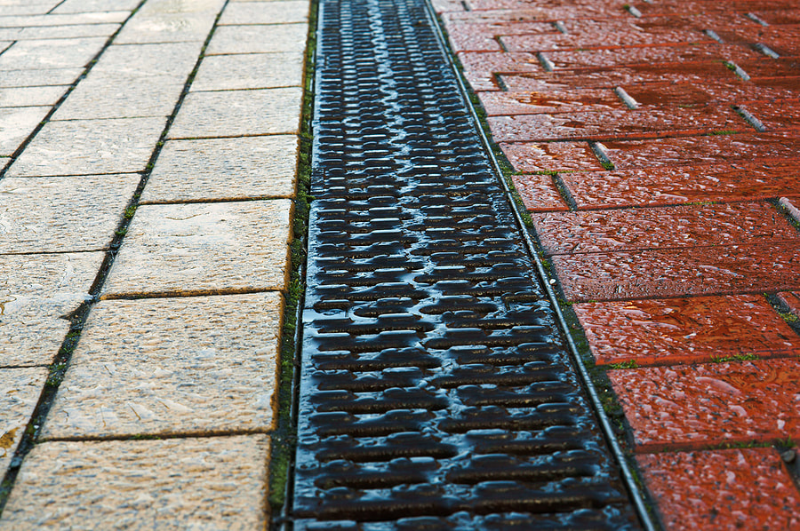brick design floors with drainage